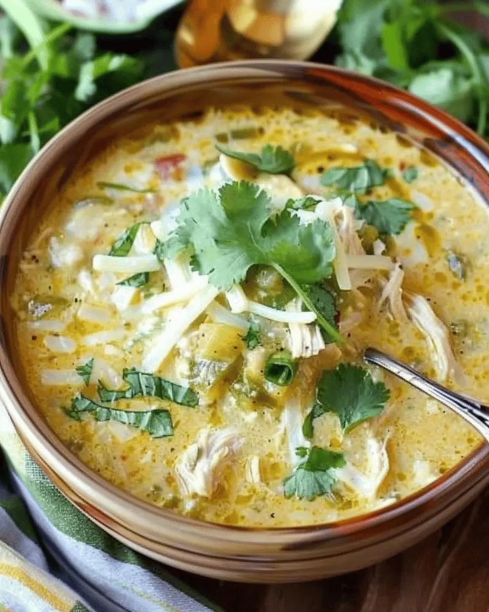Green Chicken Enchilada Soup – Cheesy Comfort for Cozy Nights