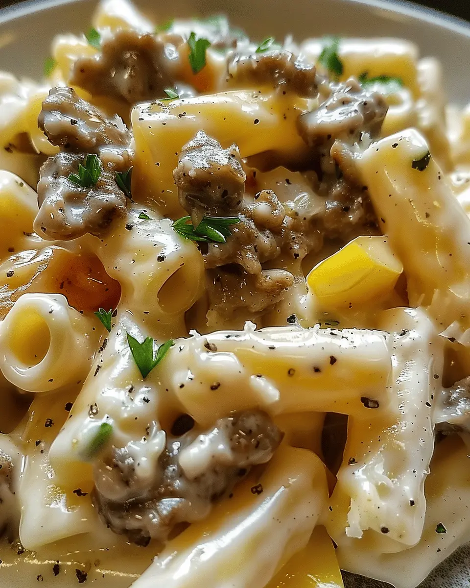 Philly Cheesesteak Pasta: An Indulgent Twist with Turkey Bacon