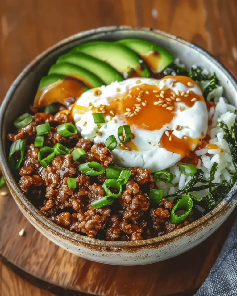 Ground Beef Hot Honey Bowl