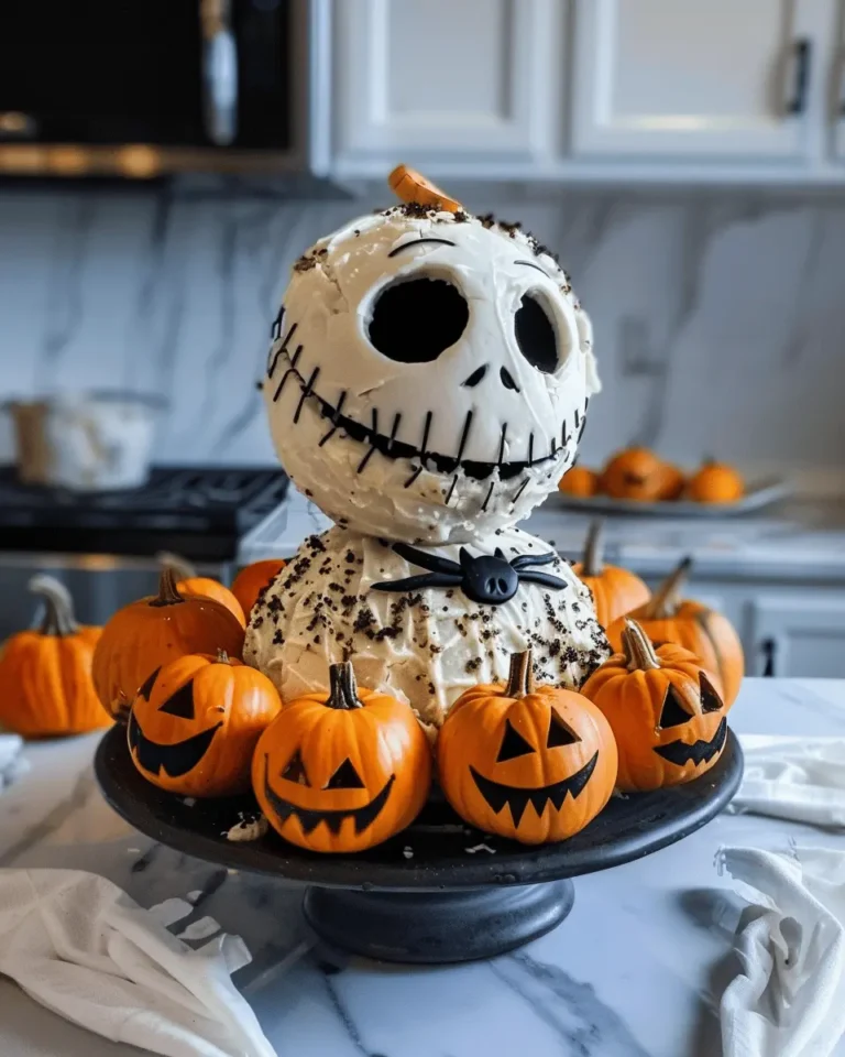 Skellington Cheese Ball Appetizer Recipe