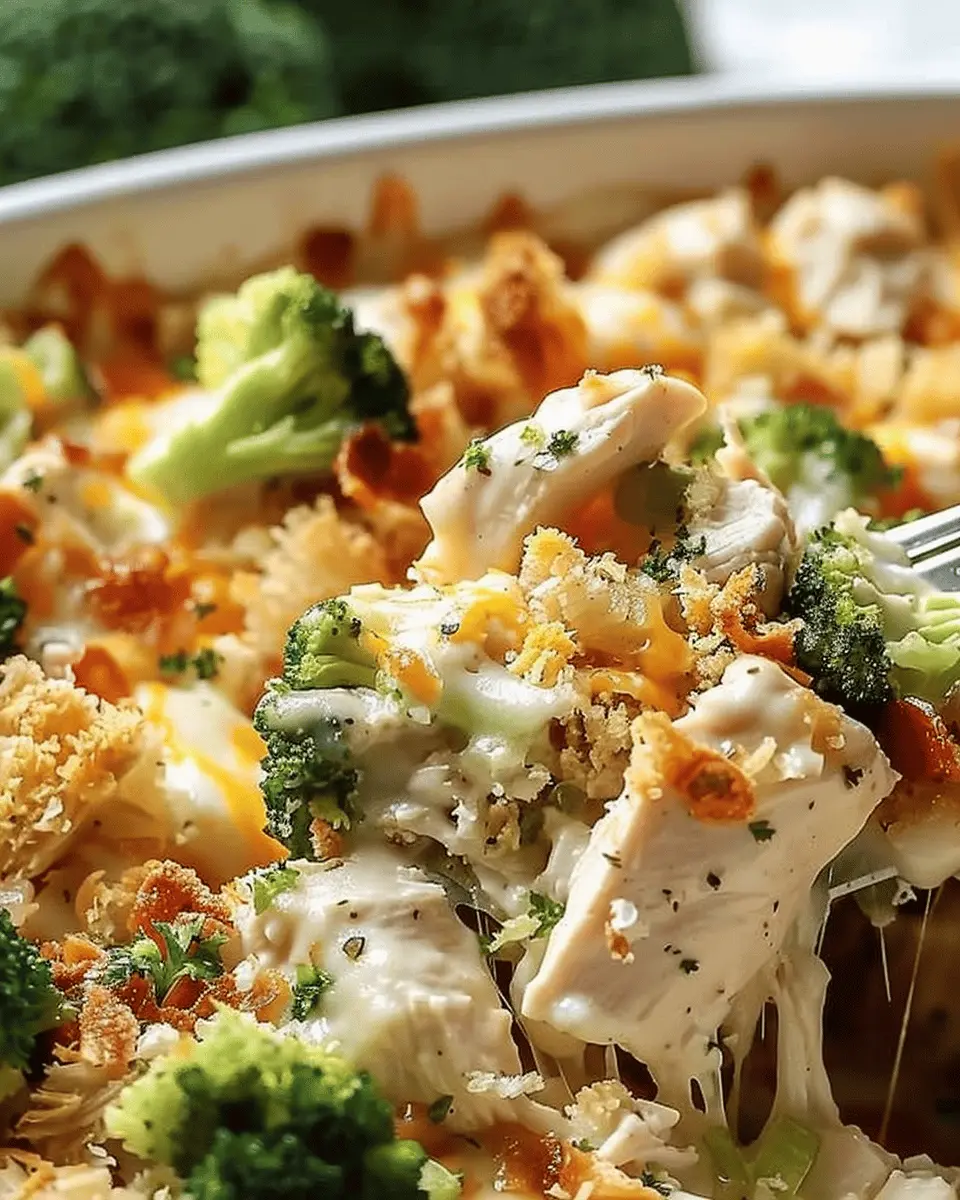 Easy Low Carb Chicken Casserole with Turkey Bacon and Veggies