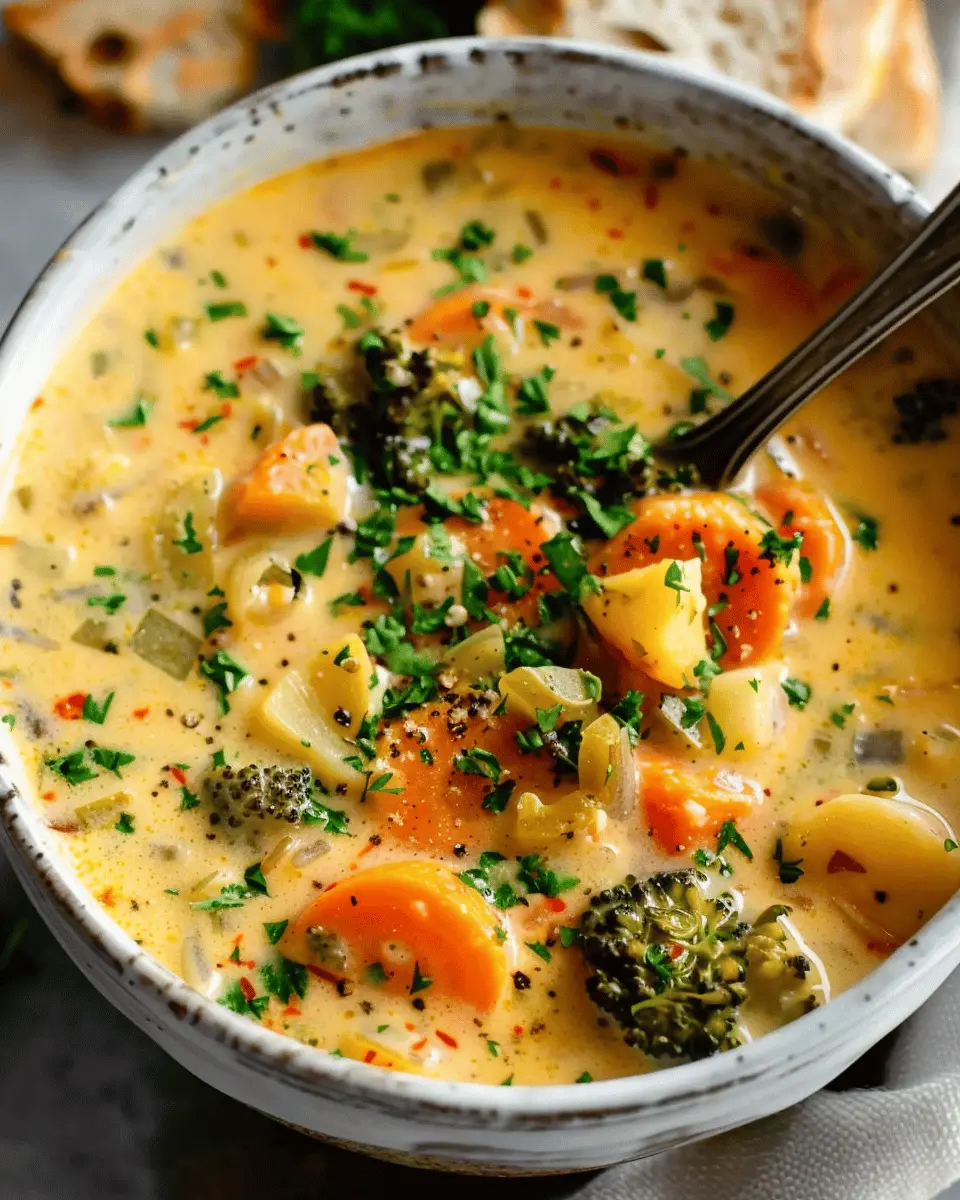 One Pot Creamy Vegetable Soup: Easy Comfort Food for All