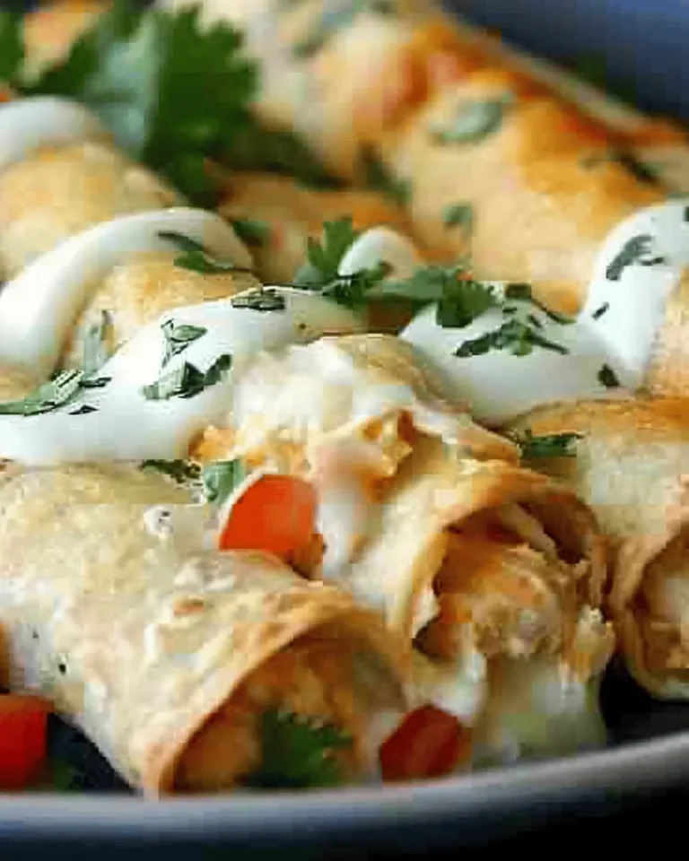 Baked Cream Cheese Chicken Taquitos