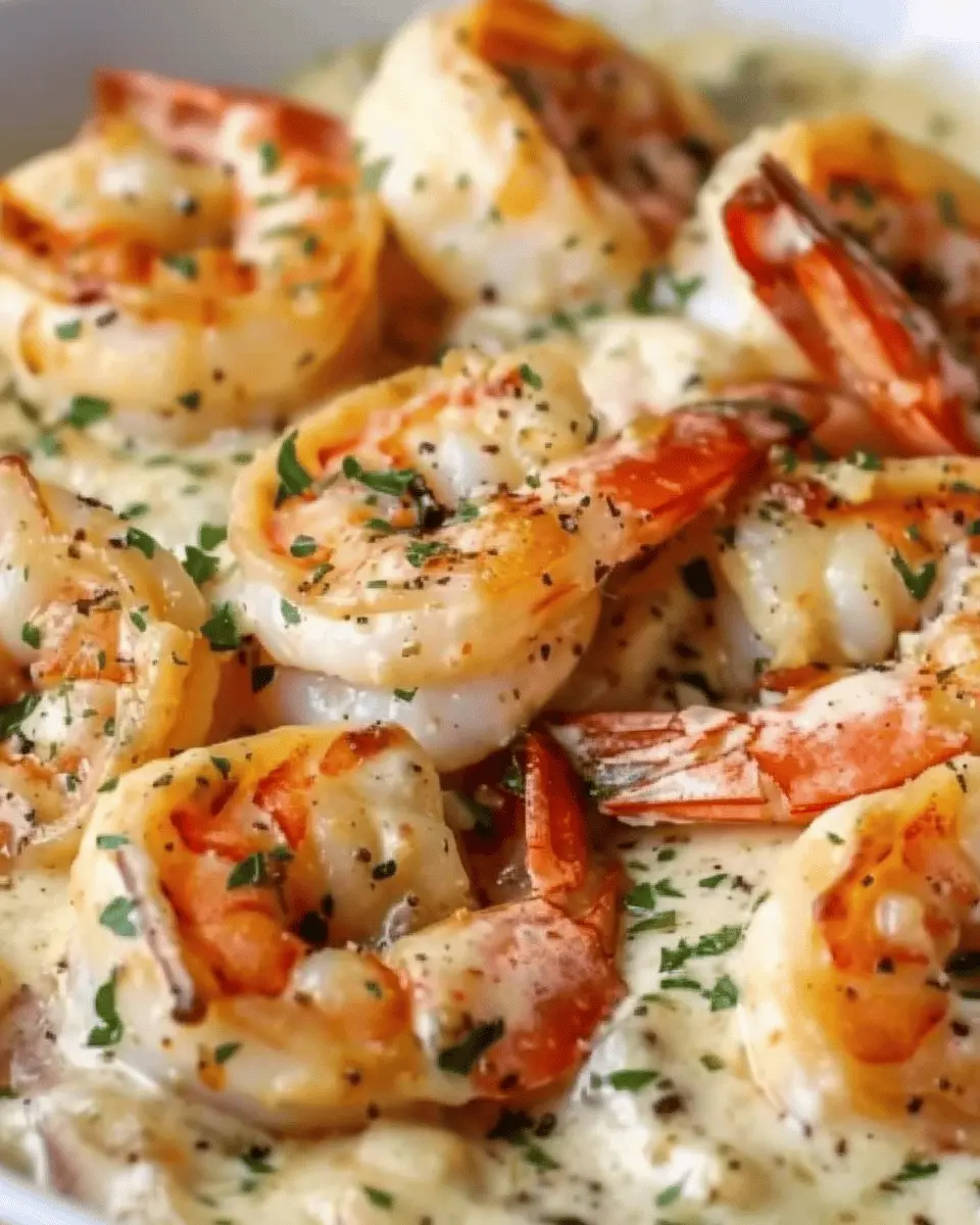 Creamy Garlic Shrimp with Turkey Bacon: A Comforting Delight
