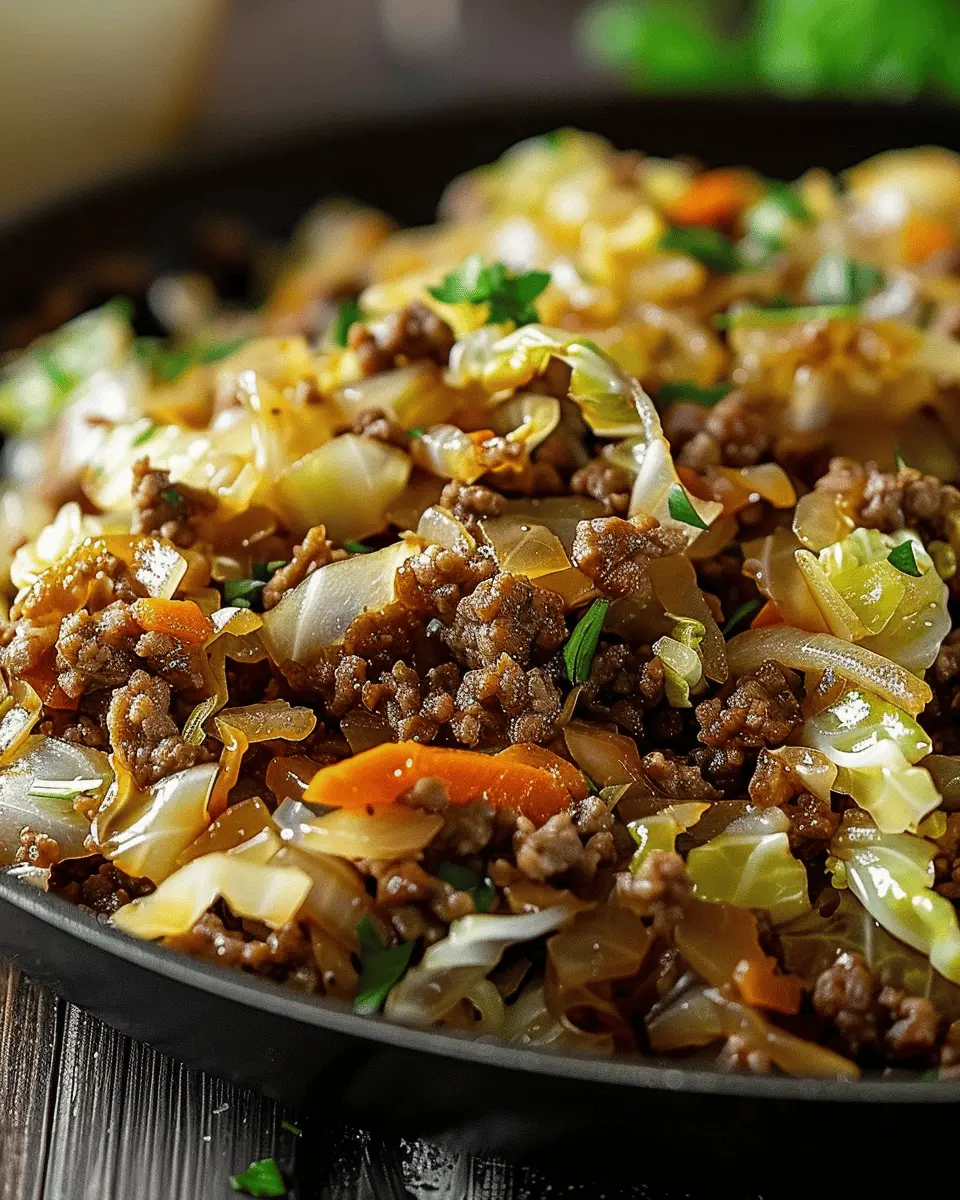 Ground Beef and Chopped Cabbage: Easy Comfort Food Delight