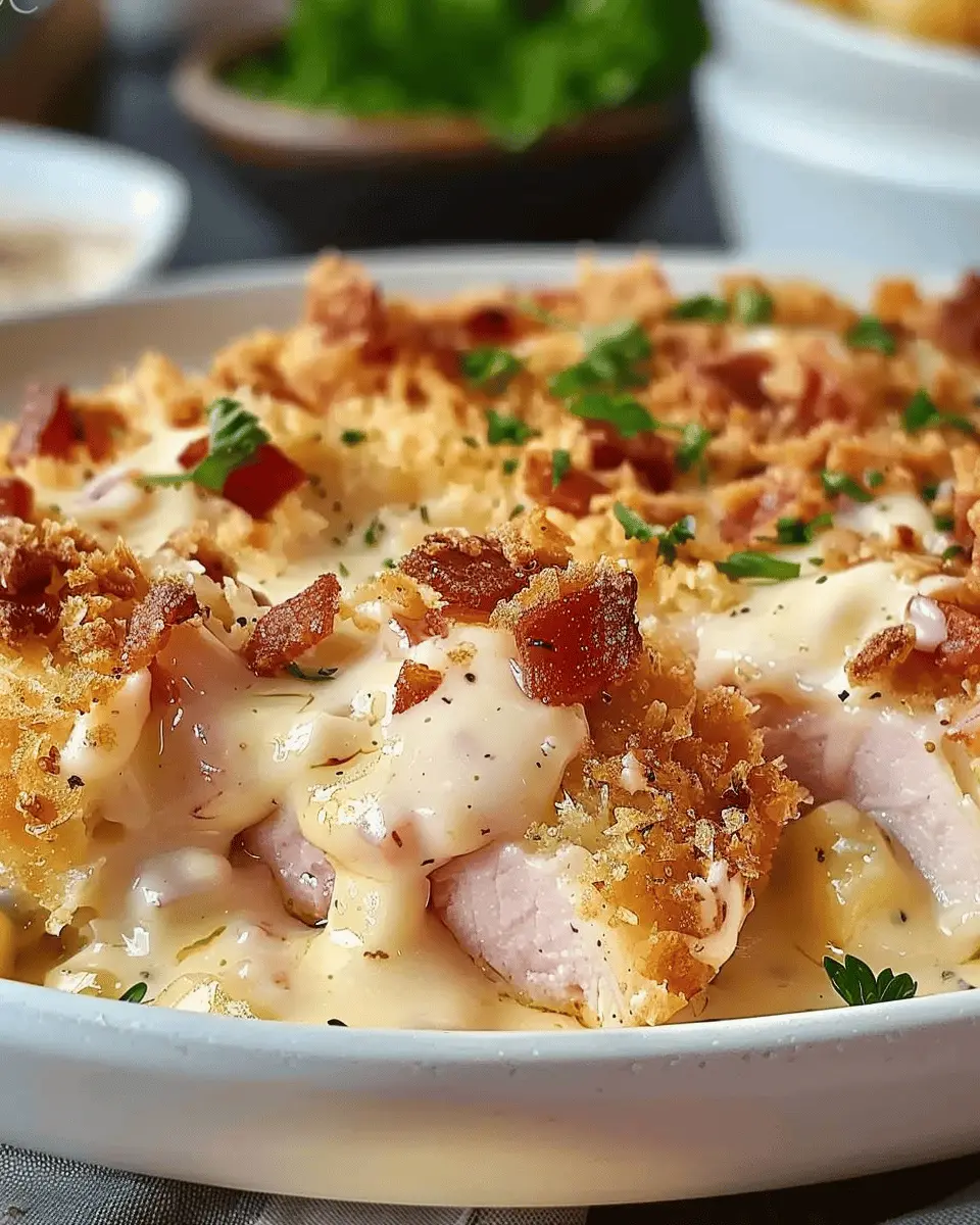 Chicken Cordon Bleu: Easy Turkey Bacon & Chicken Ham Delight