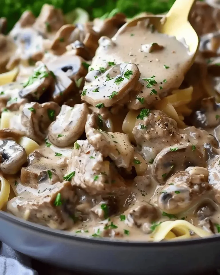 Creamy Authentic Beef Stroganoff
