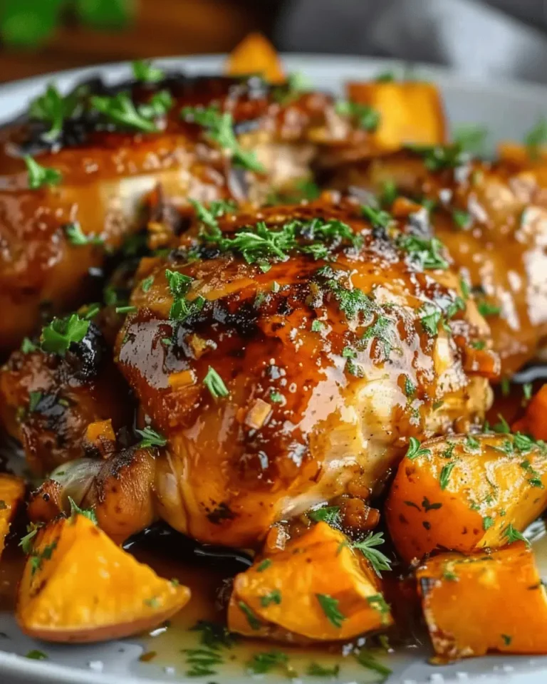 Maple-Glazed Chicken with Sweet Potatoes