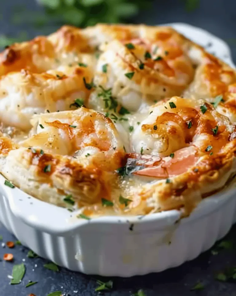 Shrimp & Lobster Cheddar Bay Biscuit Pot Pie