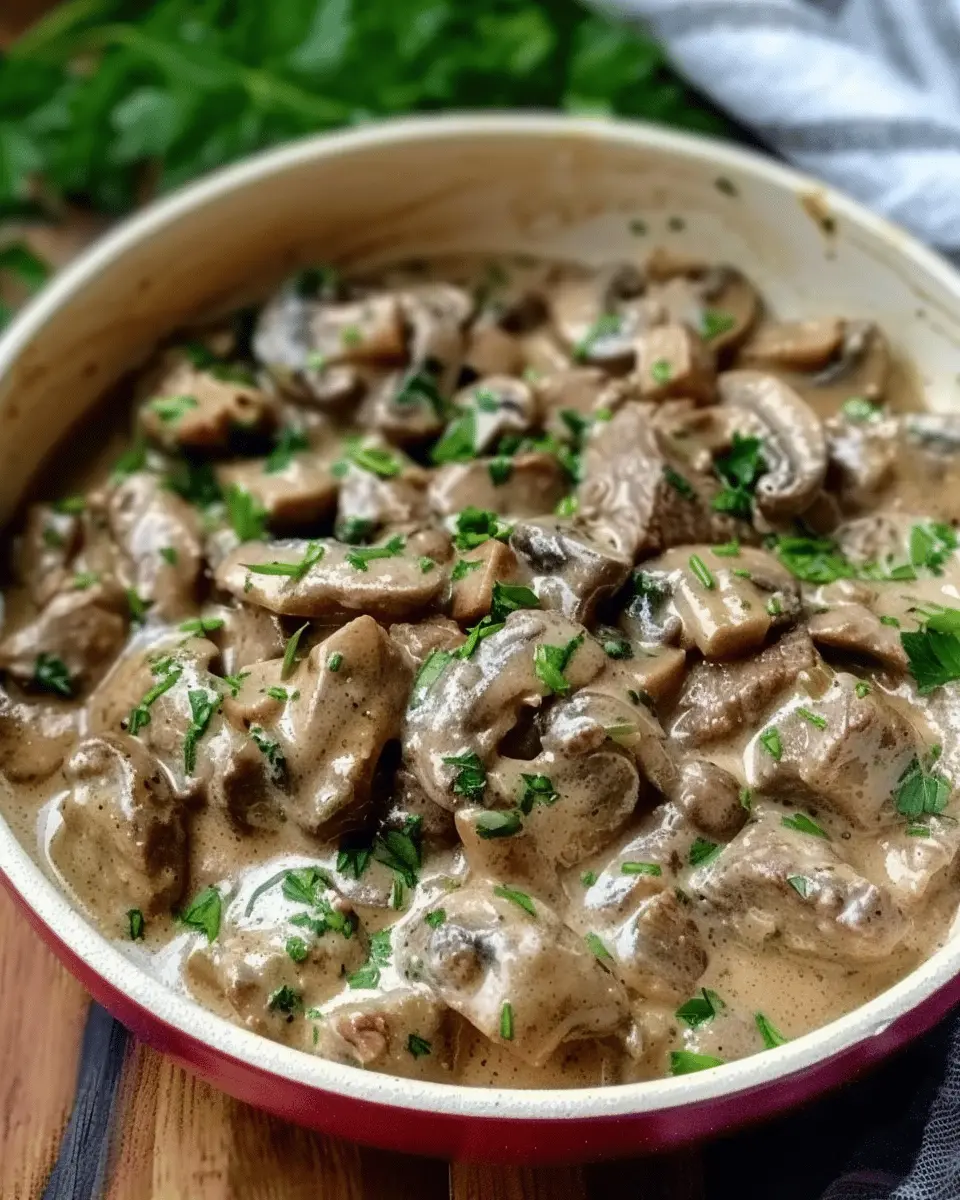 Beef and Mushroom Stroganoff: Easy Comfort Food Delight