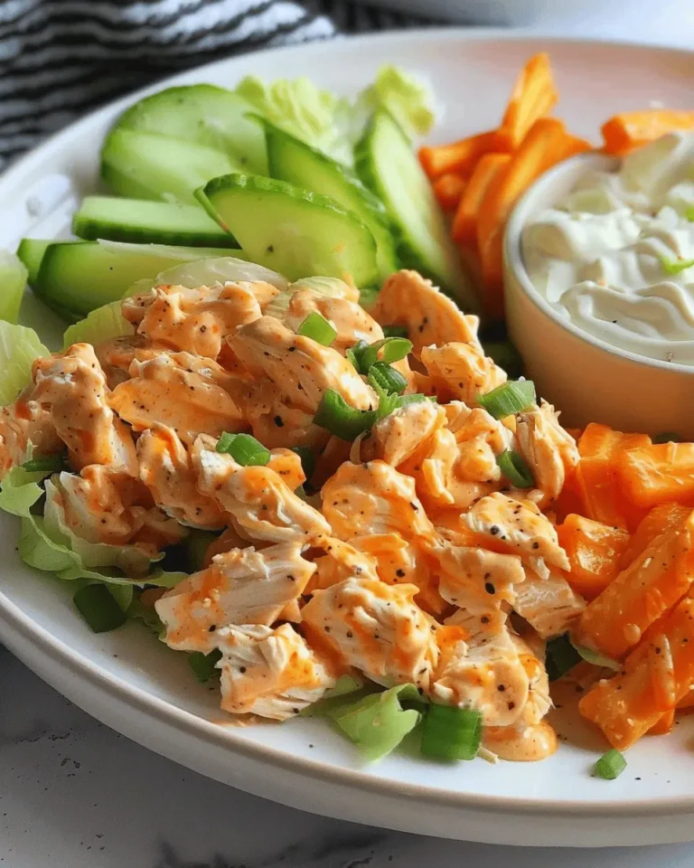High Protein Buffalo Chicken Salad