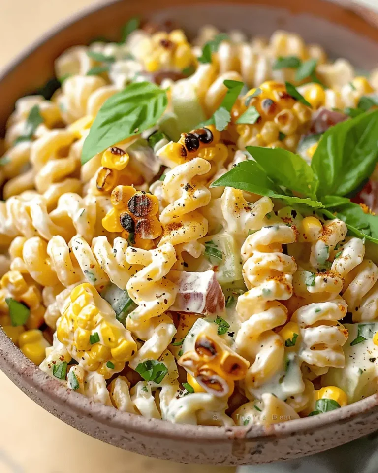 Creamy Street Corn Pasta Salad