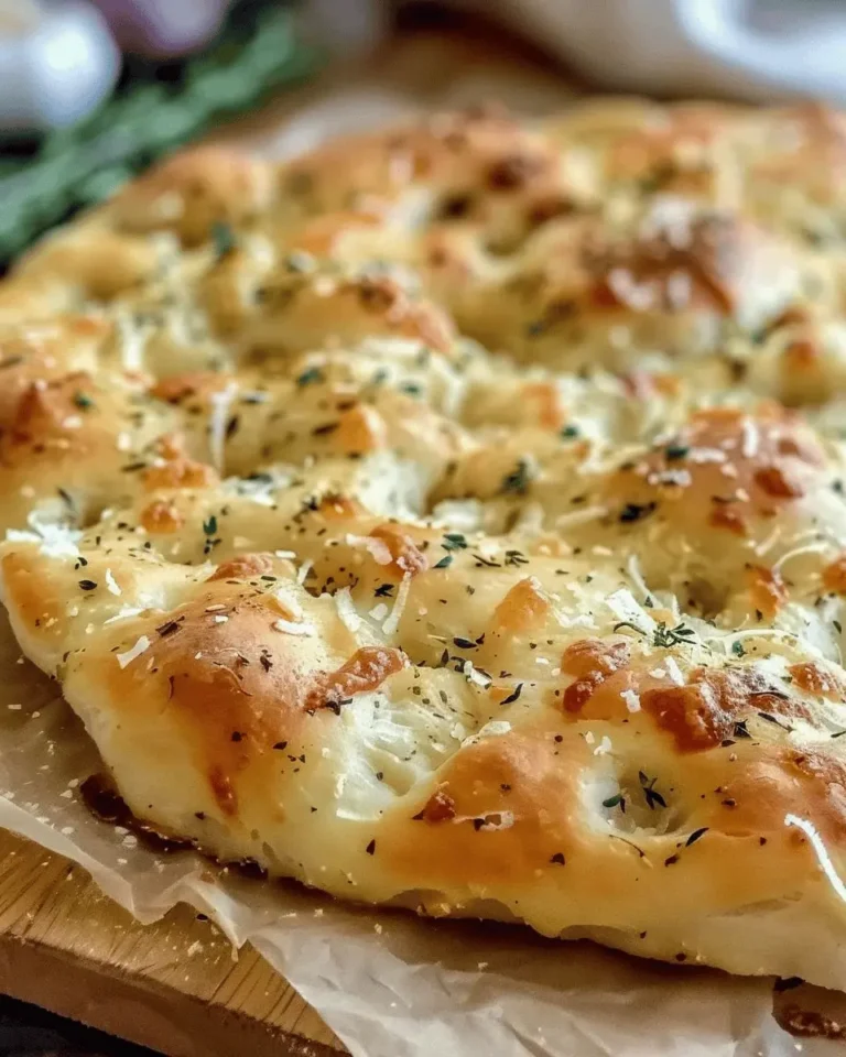 Garlic Parmesan Focaccia Bread