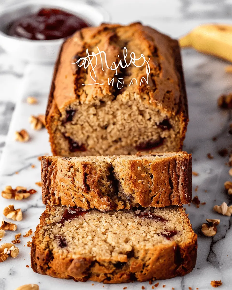 Peanut Butter & Jelly Banana Bread Recipe: Easy Bliss for Breakfast