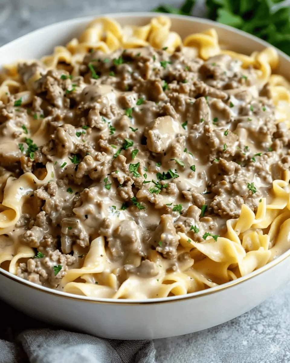 Easy Ground Beef Stroganoff: A Comforting Family Favorite