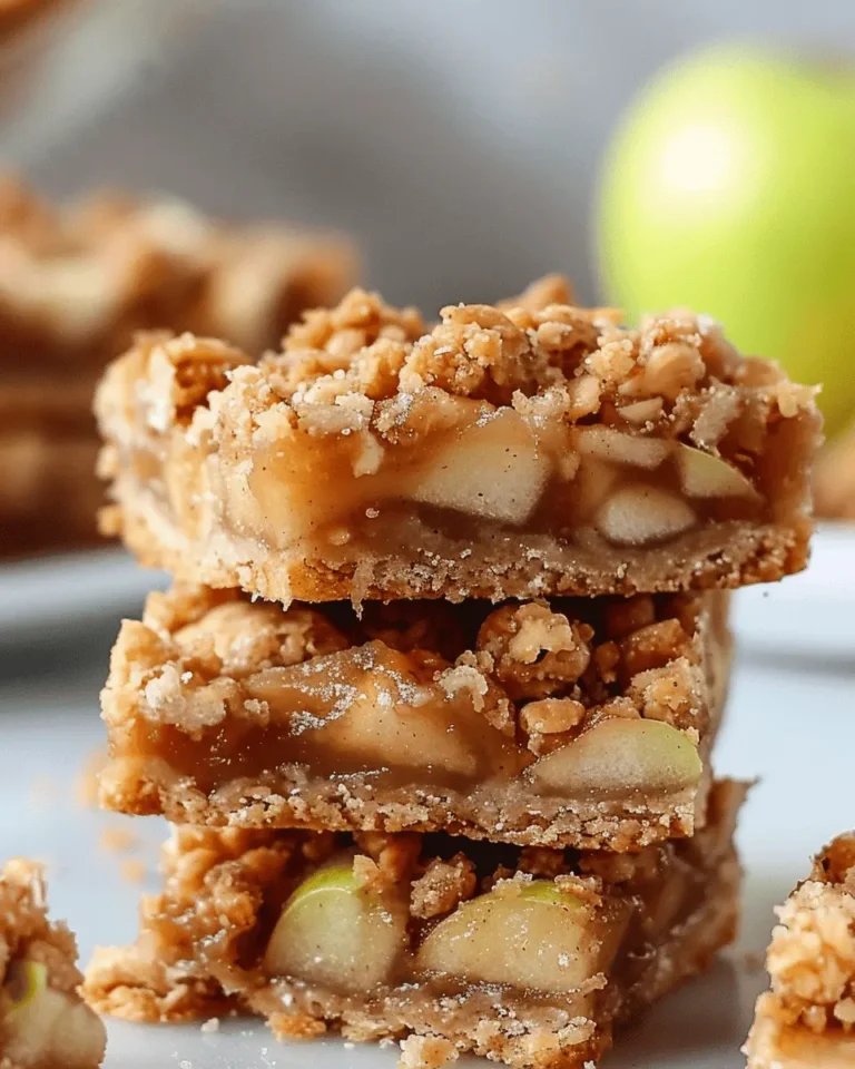 Apple Crisp Shortbread Bars