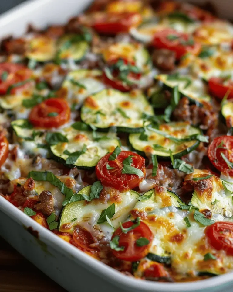 Zucchini Pizza Casserole
