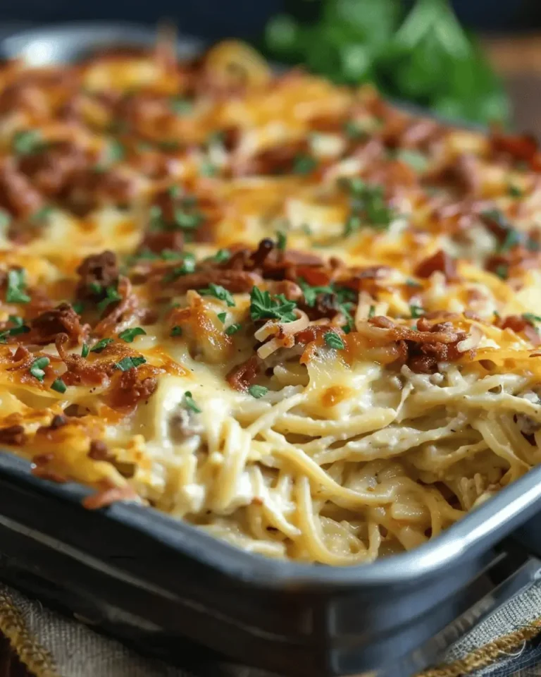 Creamy Southern Spaghetti Bake