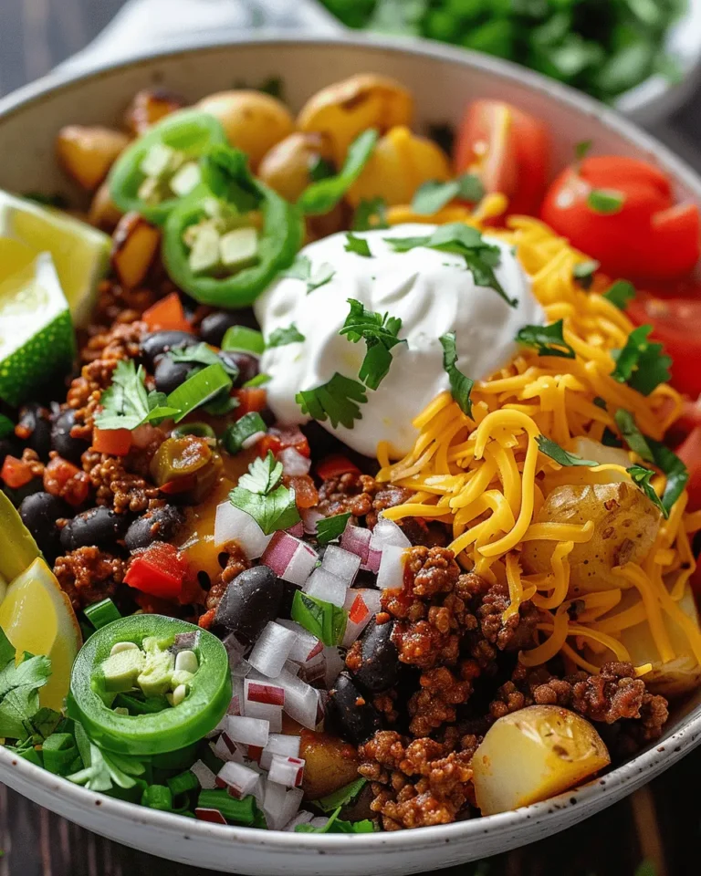 Loaded Potato Taco Bowl