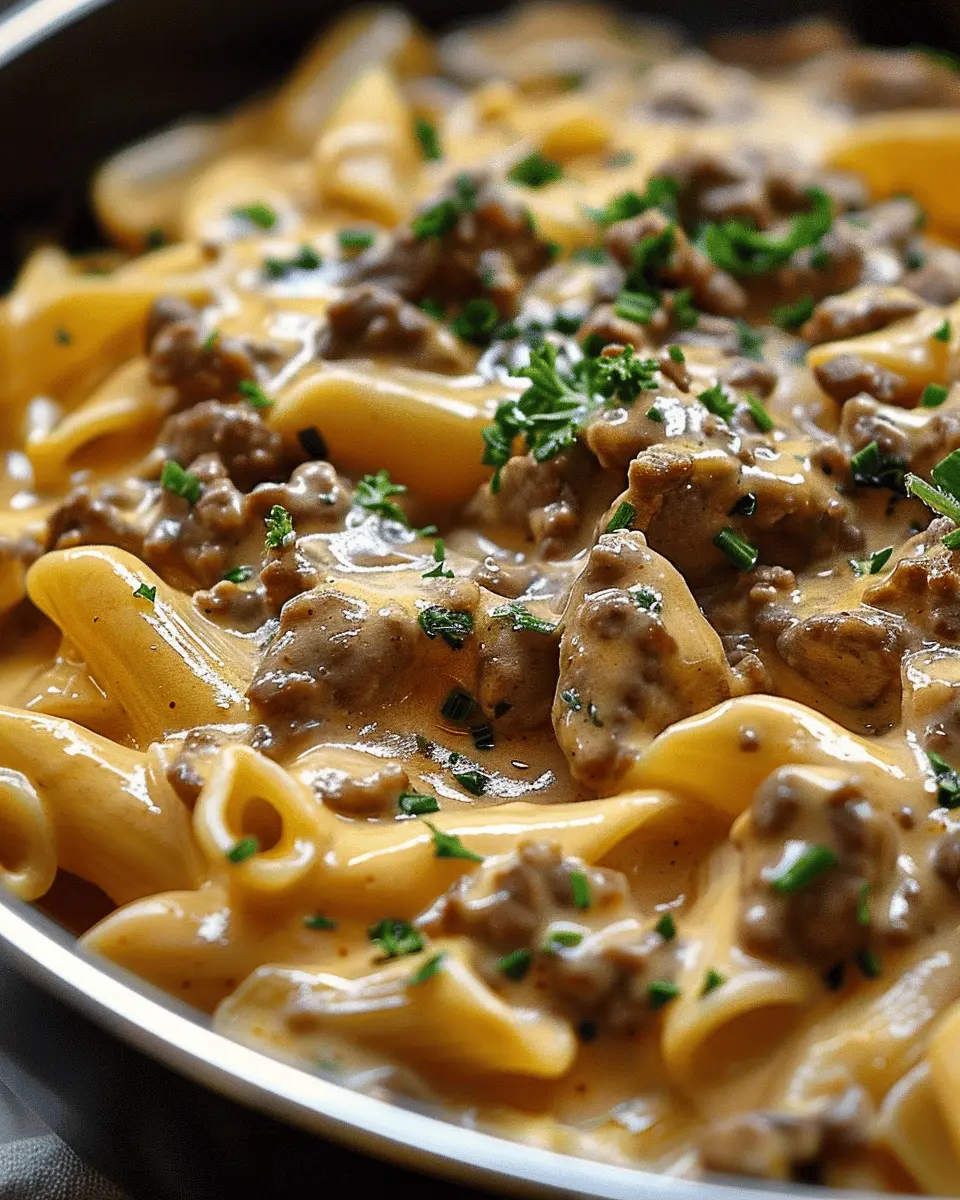 Creamy Velveeta Beef Stroganoff: Easy Comfort Food Delight