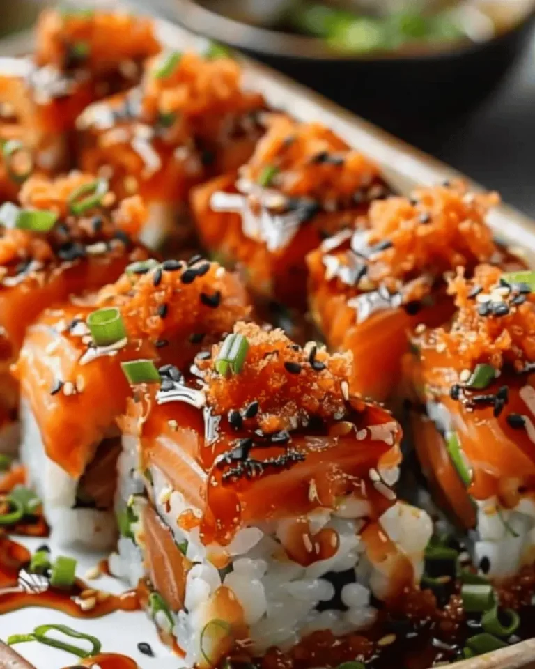 Spicy Salmon Sushi Bake