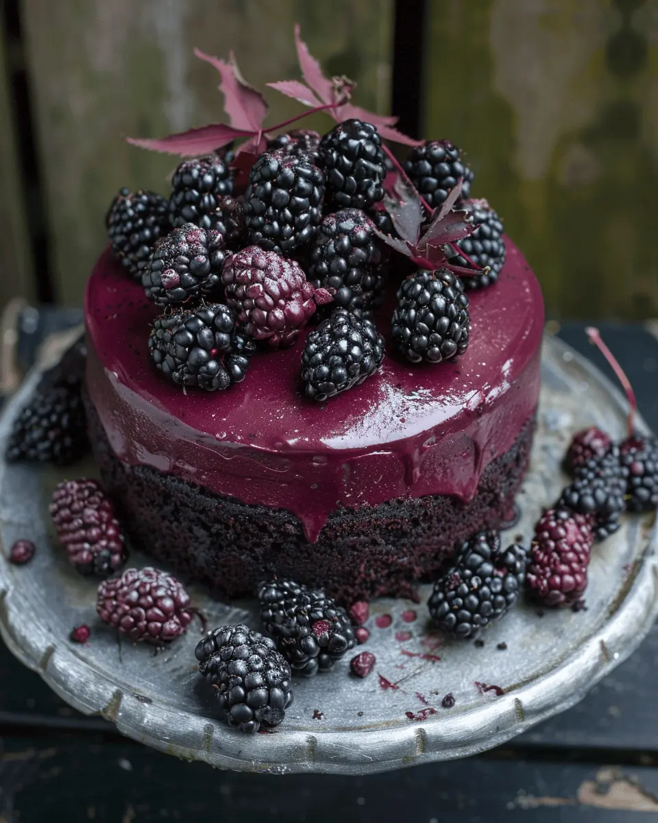 Blackberry Velvet Gothic Cake: Indulge in Dark, Decadent Delight