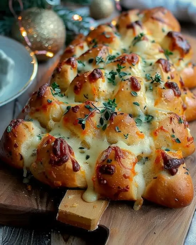 Cheesy Christmas Tree Bread