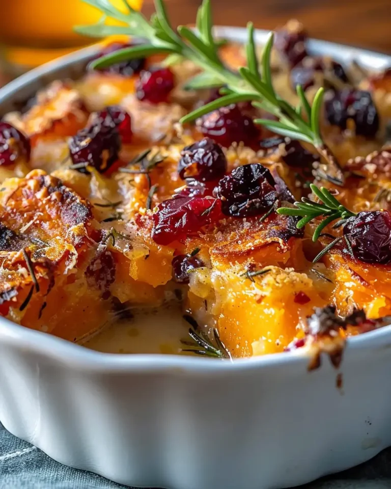 Sweet Potato & Cranberry Gratin
