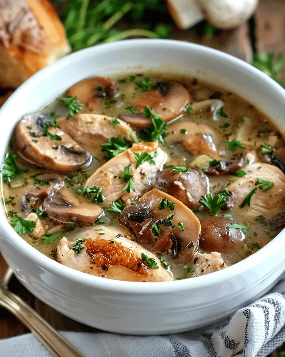 Rotisserie Chicken Mushroom Soup: A Cozy, Comforting Delight