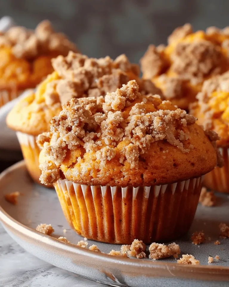Easy Pumpkin Streusel Muffins