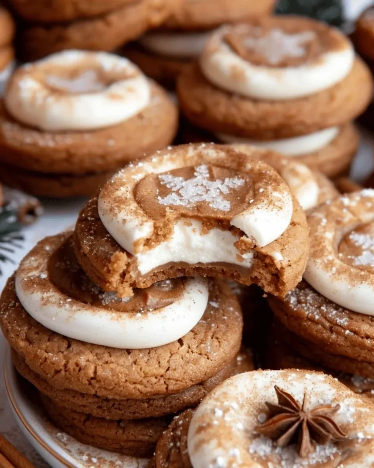 Gingerbread Cheesecake Cookies