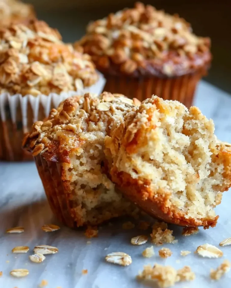 Moist Apple Oat Muffins