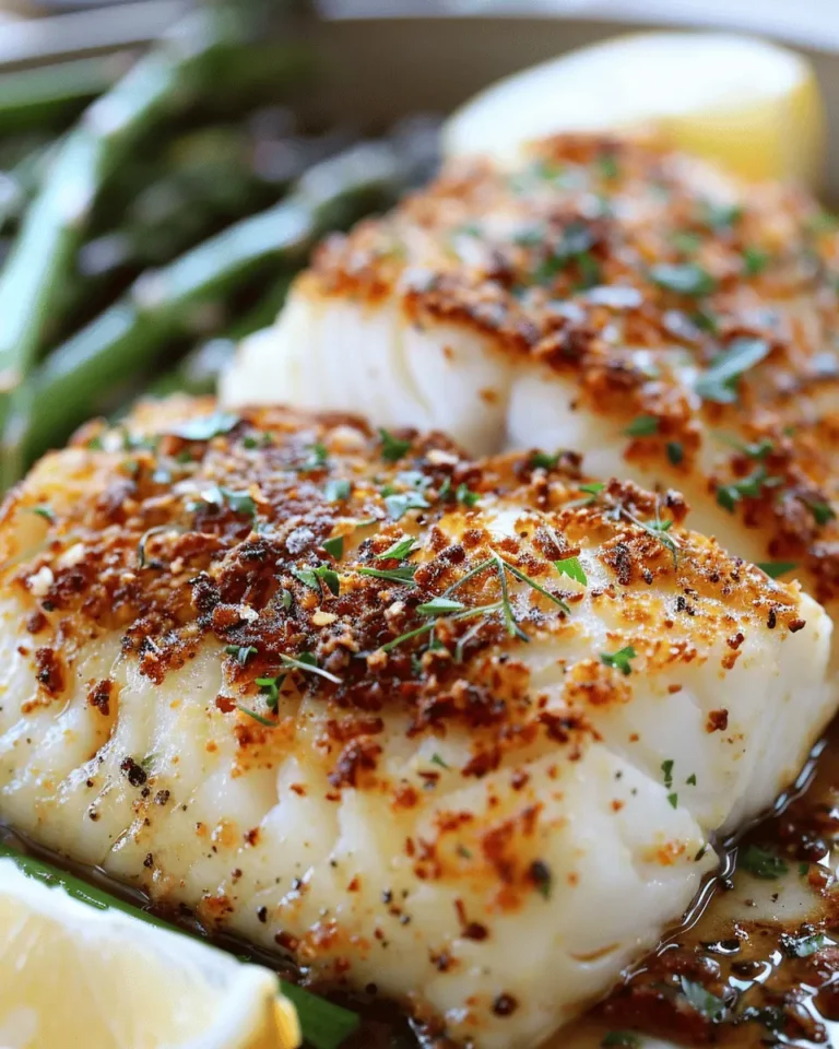 Garlic Parmesan Crusted Halibut