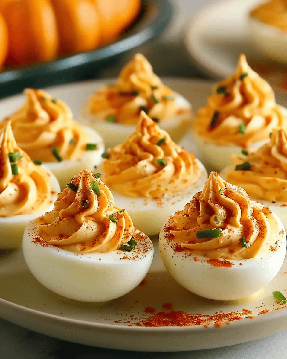 Pumpkin Patch Deviled Eggs: Easy Fall Treat with Turkey Bacon