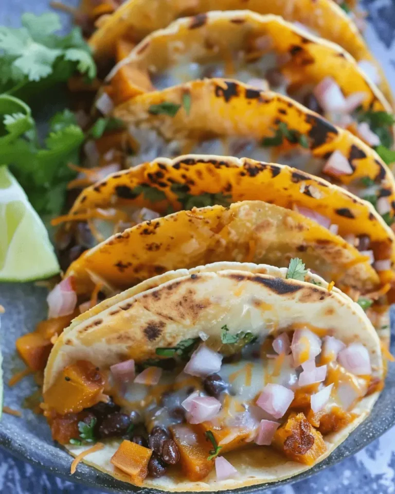 Pumpkin and Black Bean Tacos