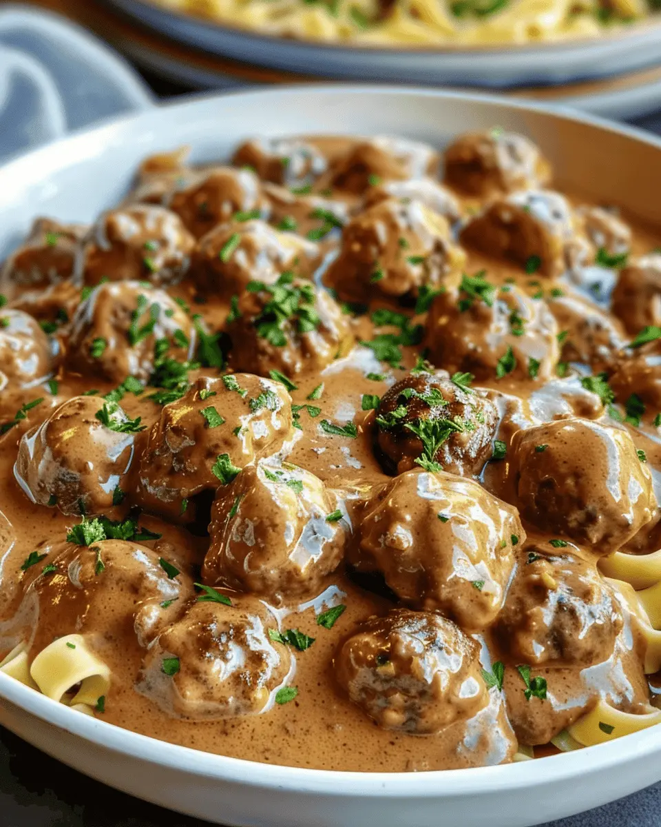 Meatball Stroganoff: A Juicy Twist on a Classic Comfort Dish