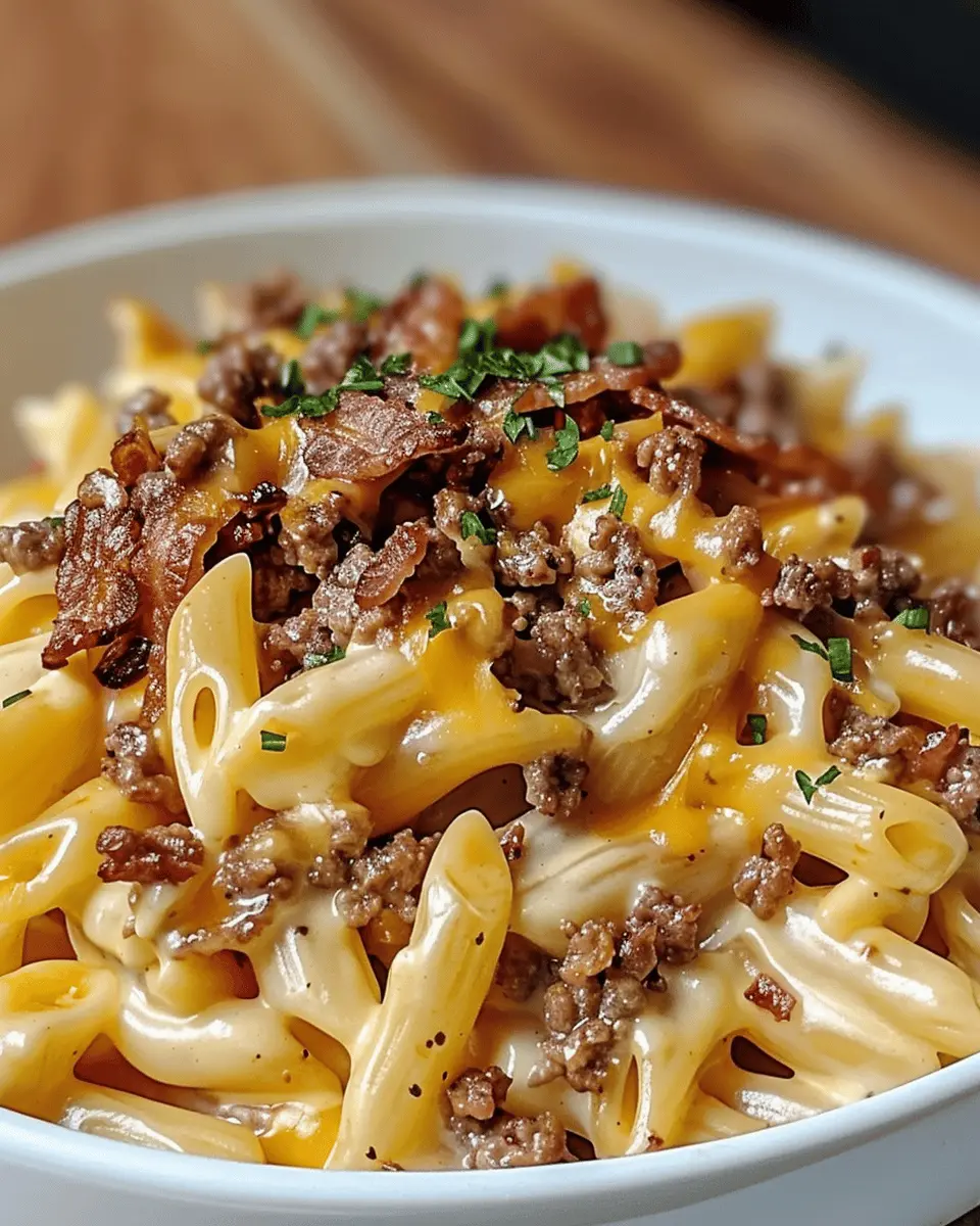 Loaded Turkey Bacon Cheeseburger Pasta: An Indulgent Comfort Dish