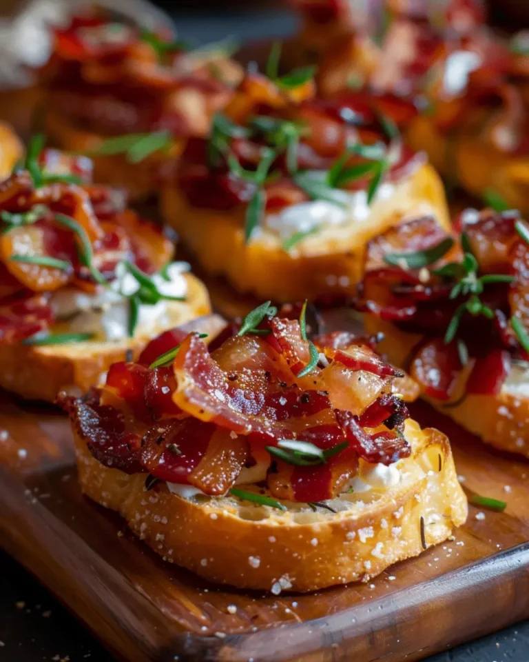 Million Dollar Bacon Crostini