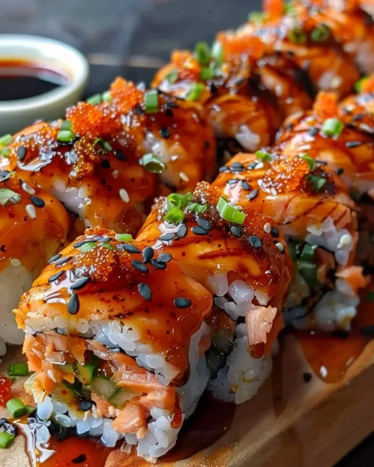 Spicy Salmon Sushi Bake