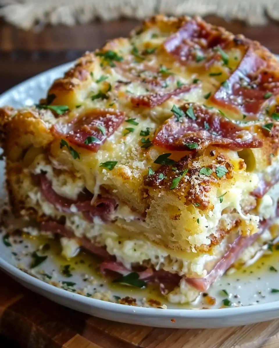 Monte Cristo Breakfast Casserole: Easy &amp; Indulgent with Turkey Bacon