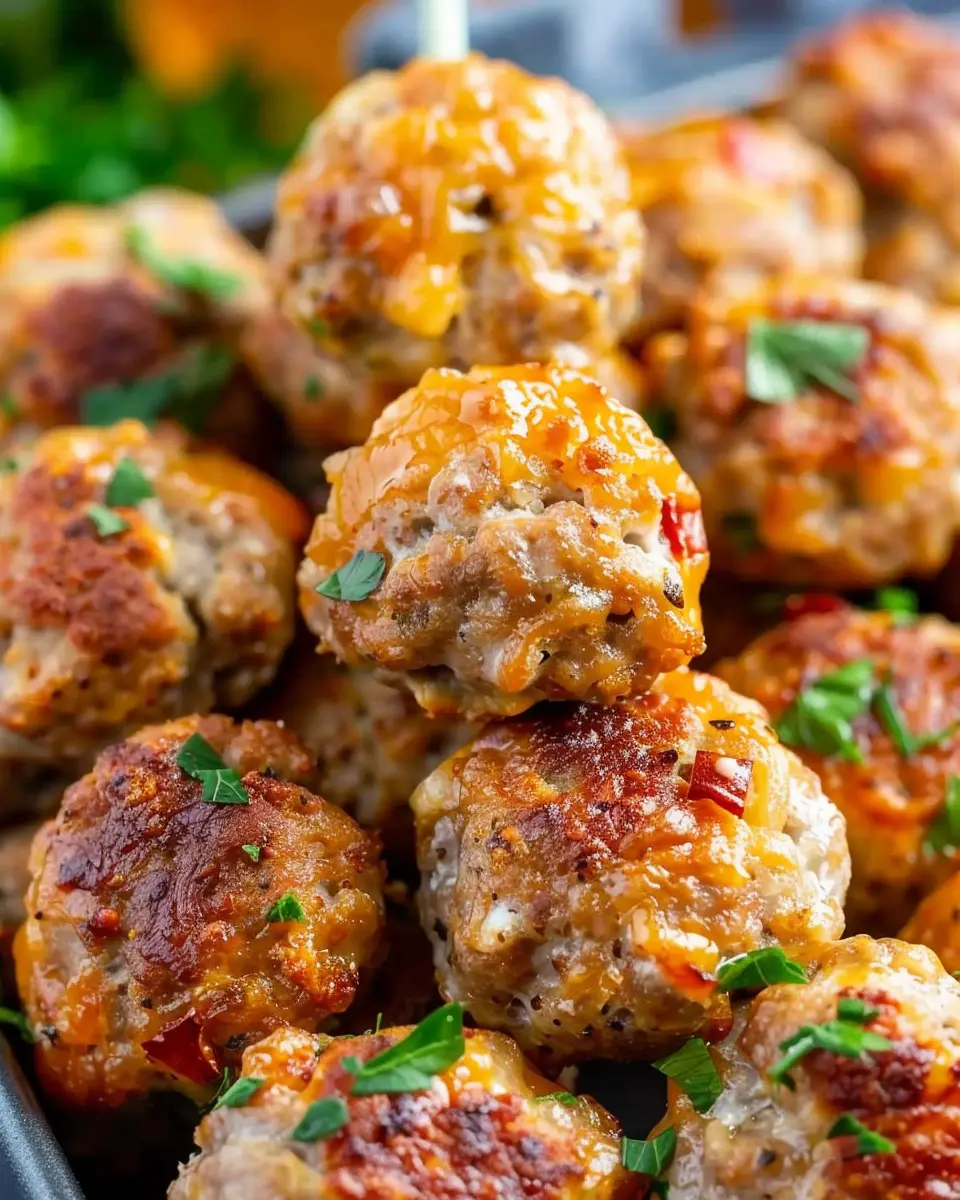 Cream Cheese Sausage Balls with Turkey Bacon: Easy and Indulgent