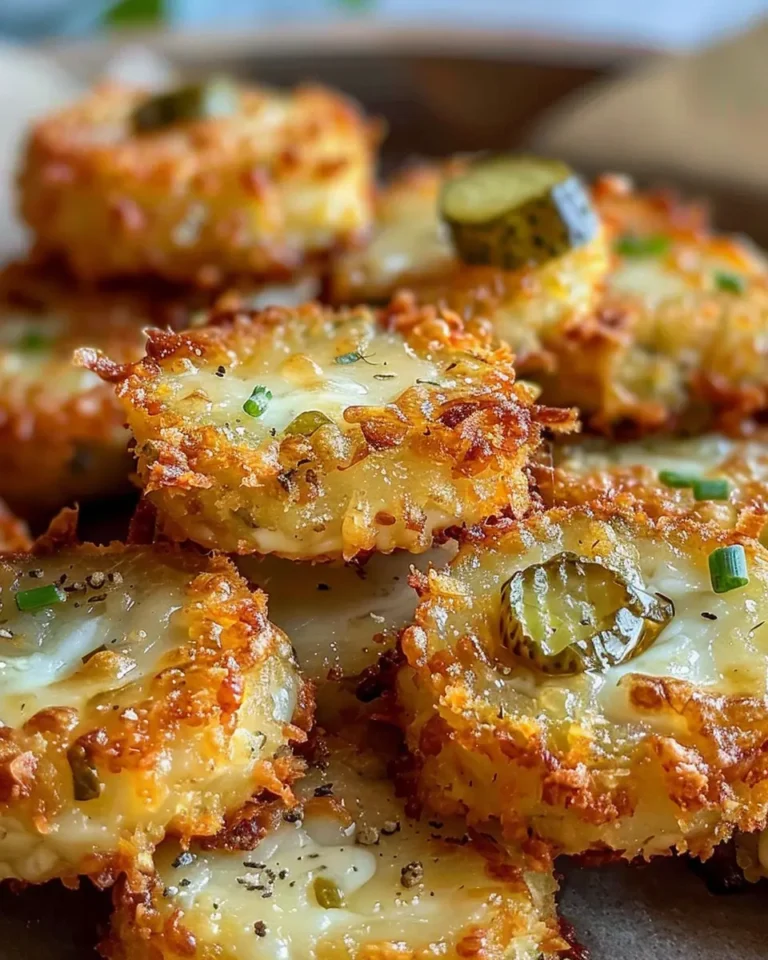 Crispy Pickle Cheese Bites