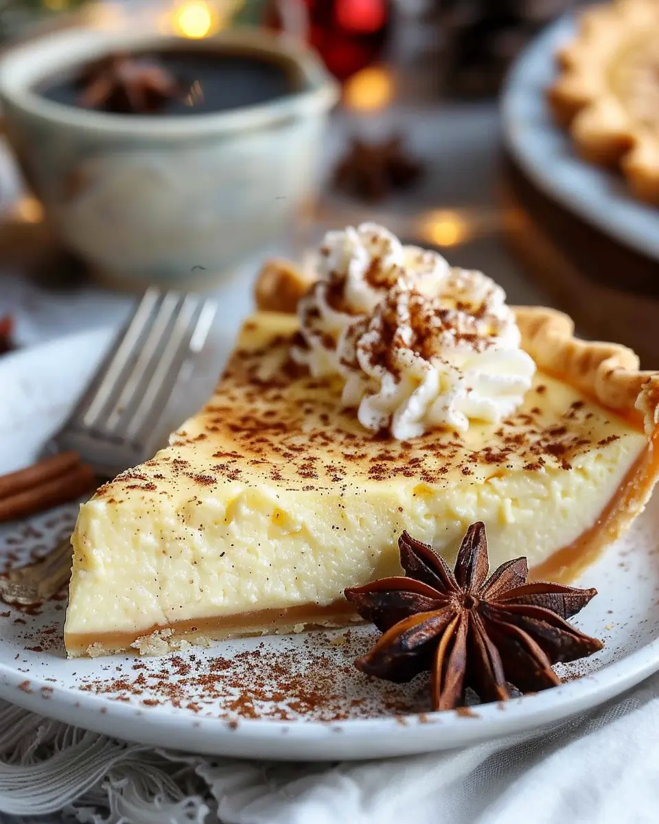Christmas Eve Cinnamon-Vanilla Custard Pie: A Delightful Holiday Treat