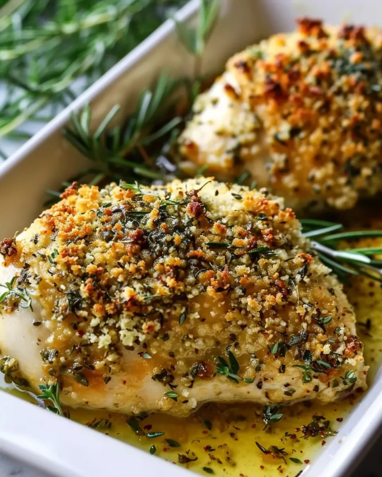 Herb-Crusted Baked Boursin Chicken