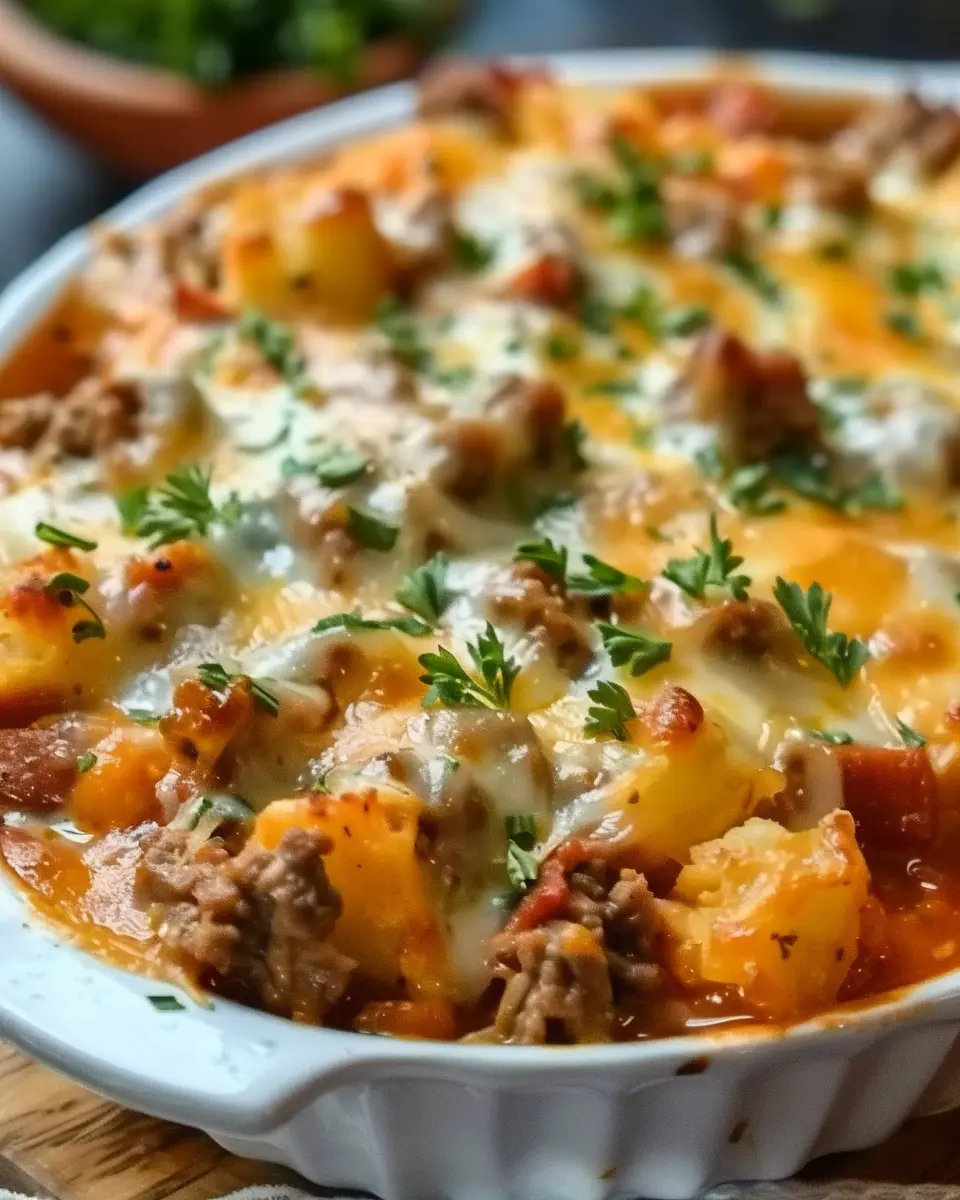 Hobo Casserole: Easy Comfort Food with Turkey Bacon and Chicken Ham