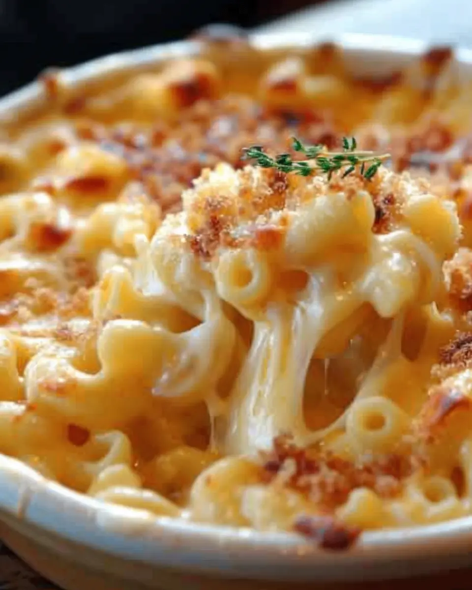 Mac and Cheese Made Indulgent: Creamy Turkey Bacon Delight