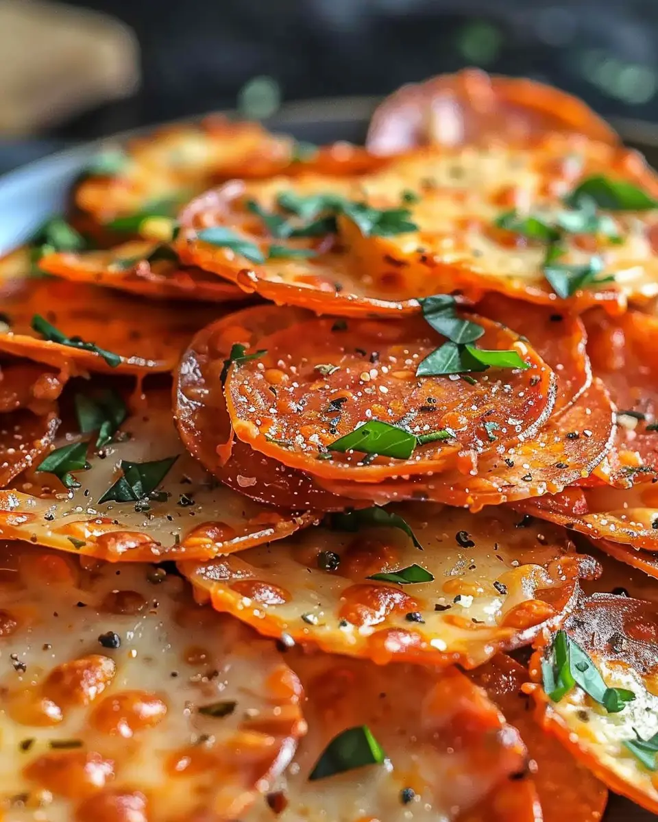 Pepperoni Cheese Crisps: Easy, Flavor-Packed Snack Delight