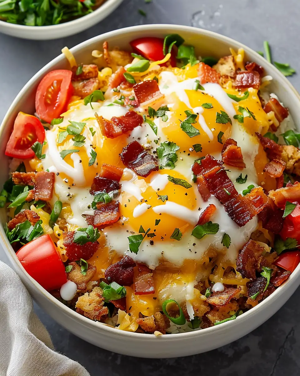 Hash Brown Breakfast Bowls: Easy &amp; Delicious Turkey Bacon Twist