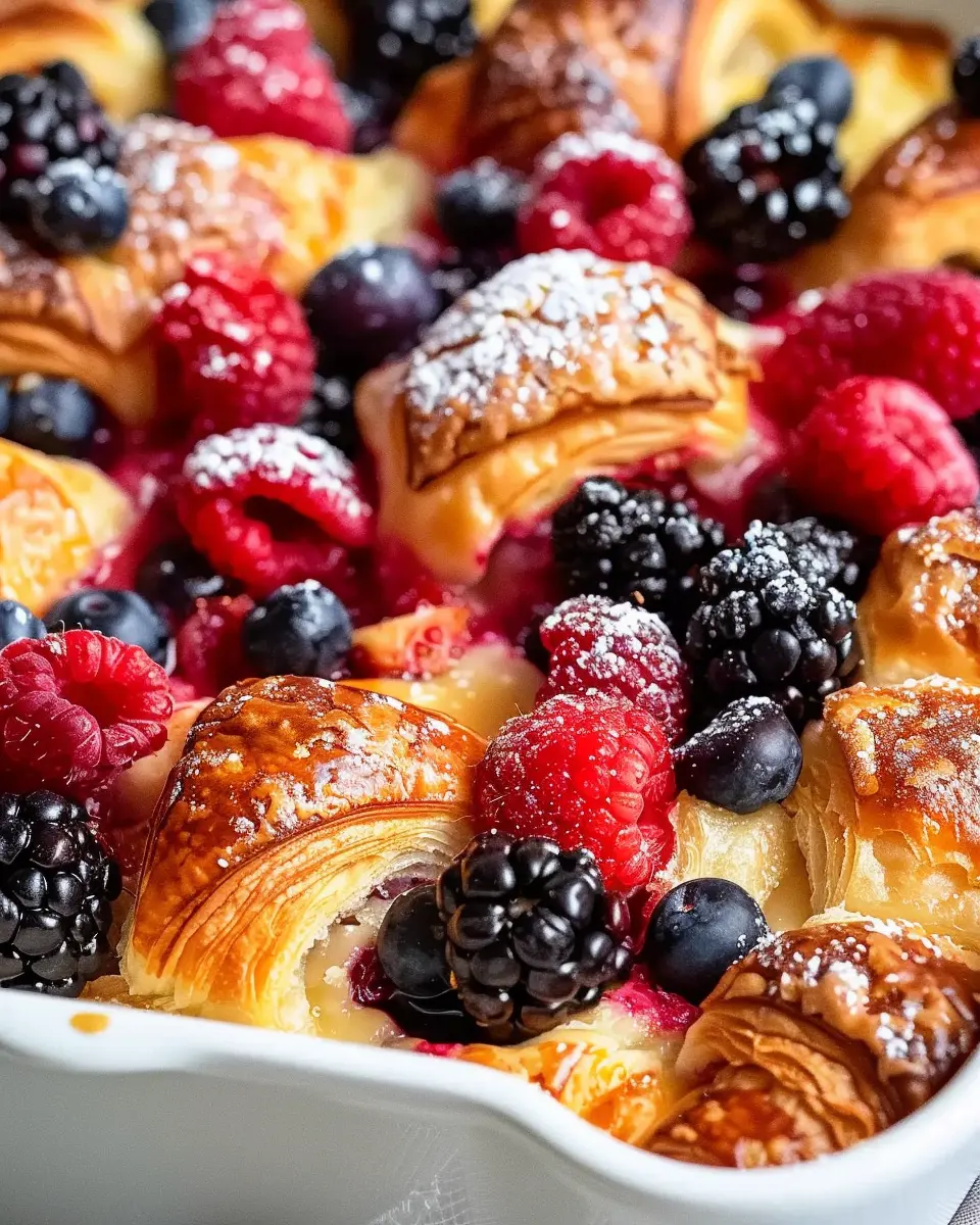 Berry Croissant Breakfast Bake: An Easy &amp; Indulgent Morning Treat