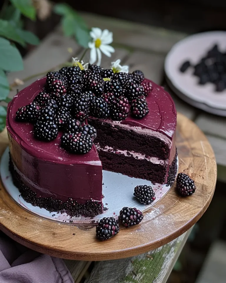 Blackberry Velvet Gothic Cake